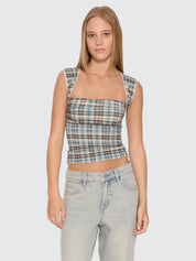 THRILLS DESERT REVERB WESTWOOD TOP – DUSTY BLUE