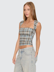 THRILLS DESERT REVERB WESTWOOD TOP – DUSTY BLUE