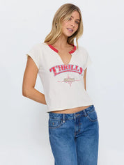 THRILLS HIGH NOON SLASH TEE – HERITAGE WHITE