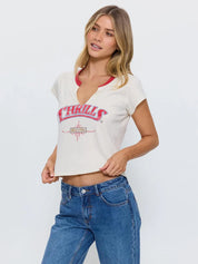 THRILLS HIGH NOON SLASH TEE – HERITAGE WHITE