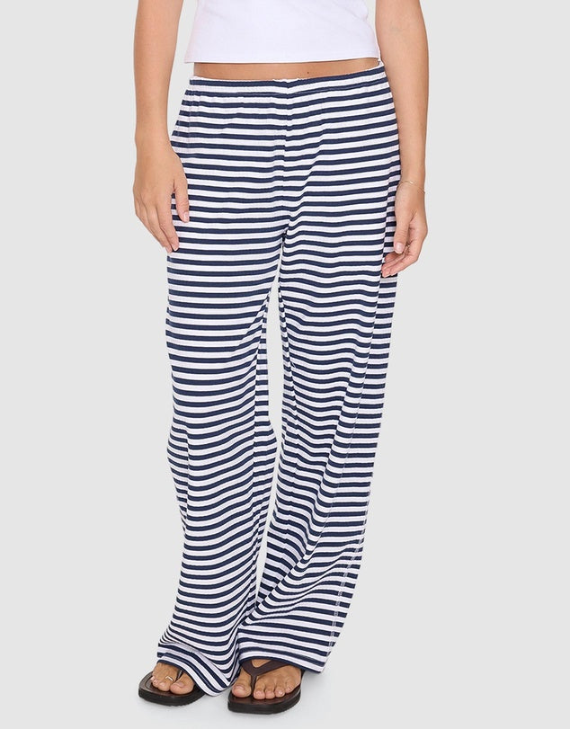 THRILLS IDLE HANDS STRIPE PANT – NAVY STRIPE