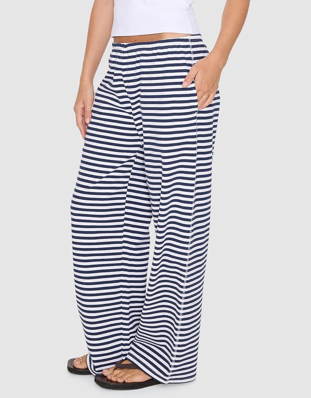 THRILLS IDLE HANDS STRIPE PANT – NAVY STRIPE