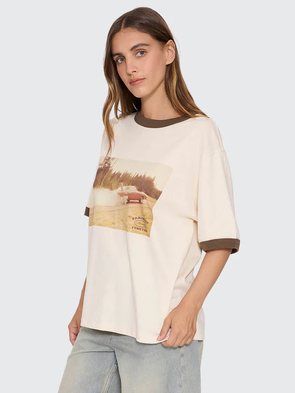 THRILLS LAST STOP BOX FIT TEE – HERITAGE WHITE