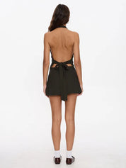 LOST CONTROL HALTER TOP - TARMAC