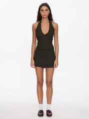 LOST CONTROL HALTER TOP - TARMAC