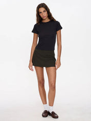 LOST CONTROL MID RISE SKORT
