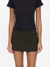 LOST CONTROL MID RISE SKORT