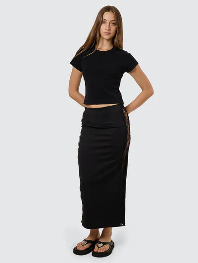 THRILLS MOST WANTED MIDI SKIRT WOMENS HIGH WAIST EVERYDAY STREET STYLE