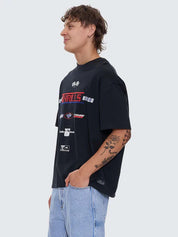 RAPID FIRE BOX FIT OVERSIZE TEE - WASHED BLACK