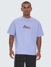 THE RITUAL MYSTERY BOX FIT OVERSIZE TEE - CORNFLOWER BLUE