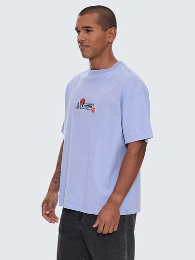 THE RITUAL MYSTERY BOX FIT OVERSIZE TEE - CORNFLOWER BLUE