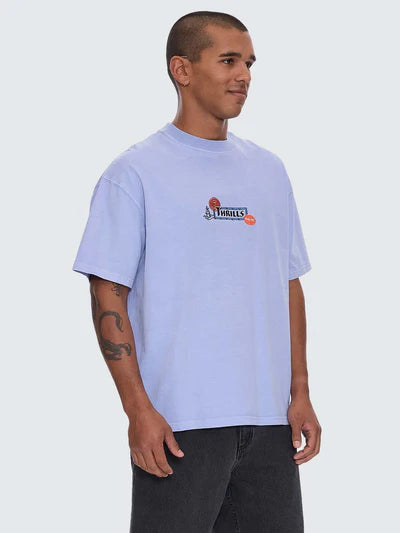 THE RITUAL MYSTERY BOX FIT OVERSIZE TEE - CORNFLOWER BLUE