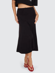 THRILLS SIENNA MIDI SKIRT – BLACK