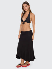 THRILLS SIENNA MIDI SKIRT – BLACK