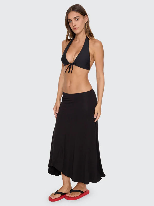 THRILLS SIENNA MIDI SKIRT – BLACK