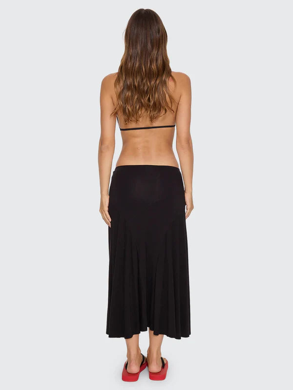 THRILLS SIENNA MIDI SKIRT – BLACK