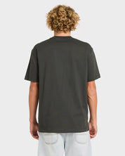 RVCA THRU VIEW MENS T SHIRT PIRATE BLACK SURF SKATE GRAPHIC TEE