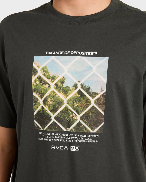 RVCA THRU VIEW MENS T SHIRT PIRATE BLACK SURF SKATE GRAPHIC TEE