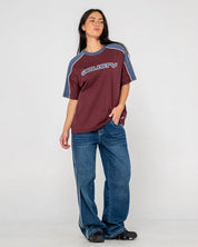 RUSTY TIMMY TARGET OVERSIZED TEE WOMENS
