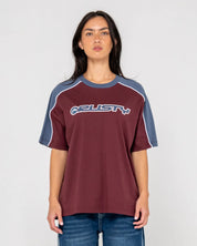 RUSTY TIMMY TARGET OVERSIZED TEE WOMENS
