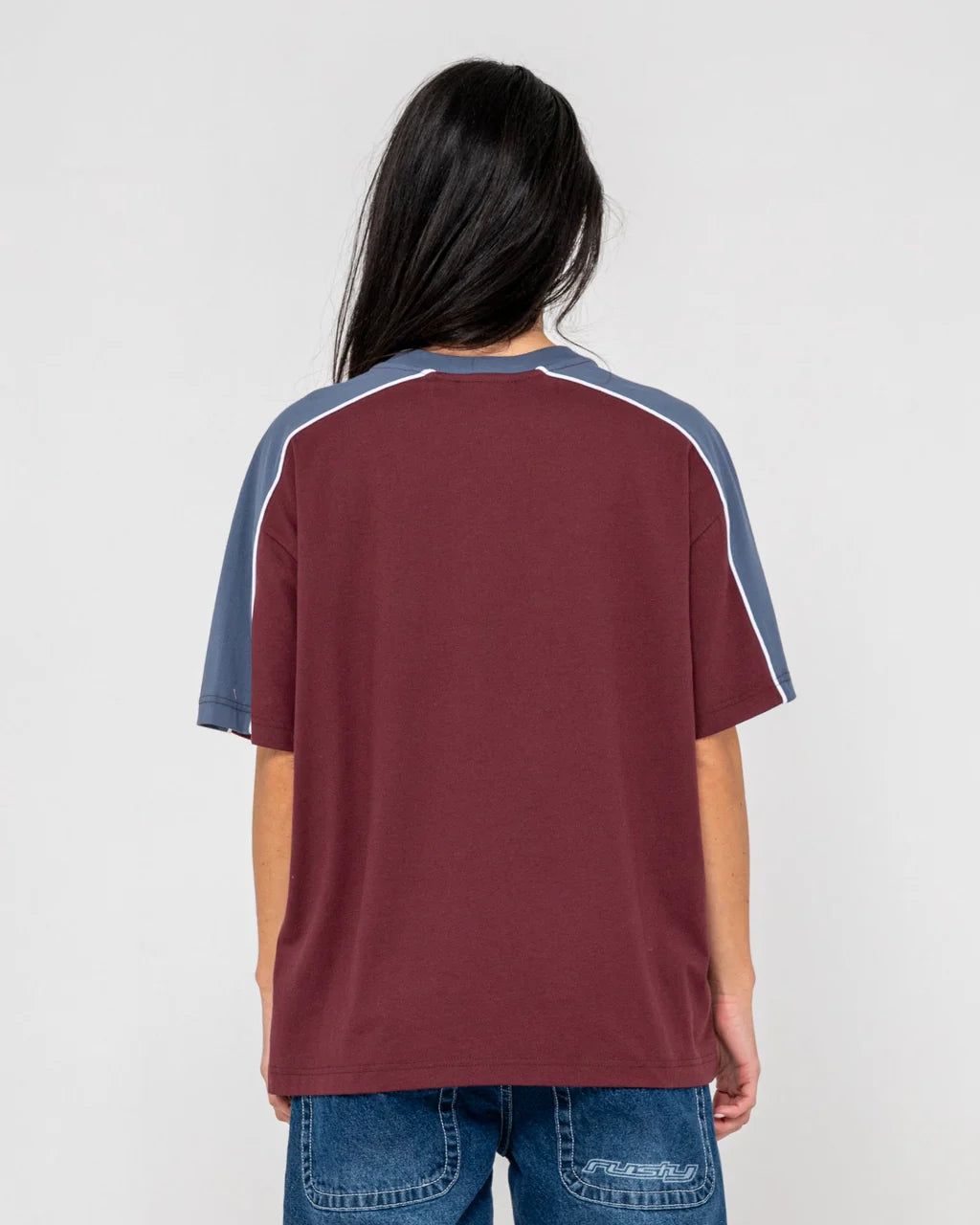 RUSTY TIMMY TARGET OVERSIZED TEE WOMENS