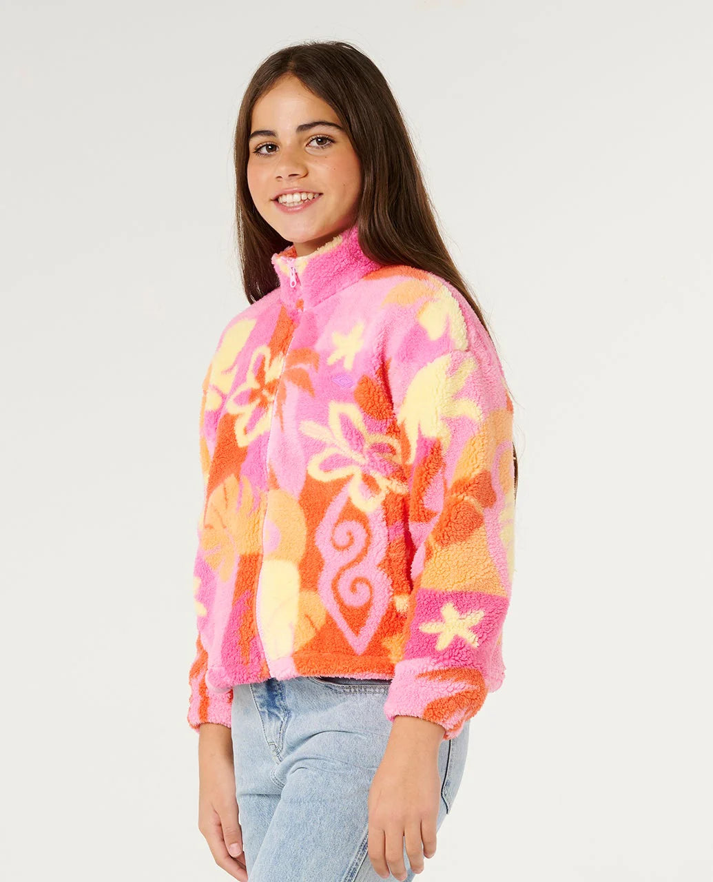 RIP CURL TROPICAL POLAR FLEECE – KIDS TANGERINE