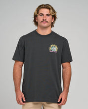 THE MAD HUEYS TUNNEL VISION MENS FISHING TEE VINTAGE BLACK COTTON SURF TSHIRT