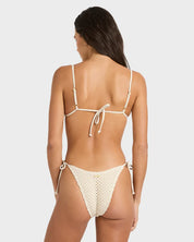 BILLABONG TWISTED TIDES TALL SLIDE TRIANGLE BIKINI TOP WHITE CAP