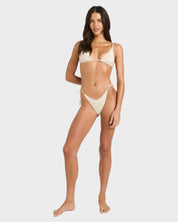 BILLABONG TWISTED TIDES TALL SLIDE TRIANGLE BIKINI TOP WHITE CAP