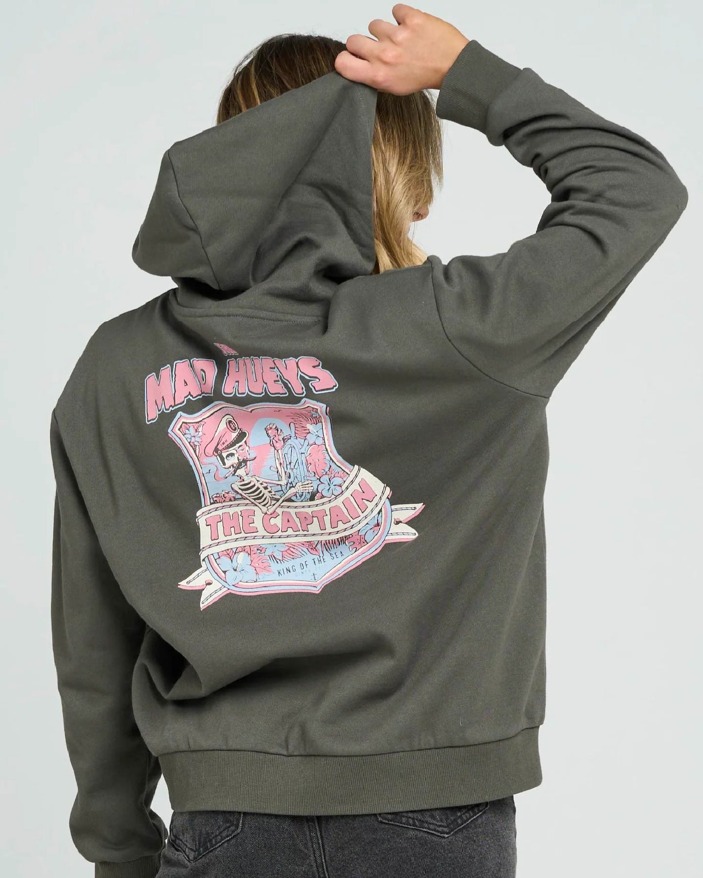 THE MAD HUEYS TWO FACED CAPTAIN HOODED PULLOVER