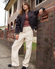 RVCA UNDERGROUND CORD PANTS NATURAL