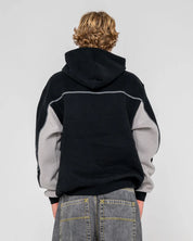 RUSTY TITAN FLEECE HOODIE MENS JUMPER BLACK