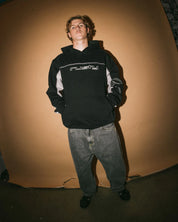 RUSTY TITAN FLEECE HOODIE MENS JUMPER BLACK