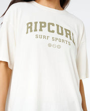 RIP CURL VARSITY SPORTS HERITAGE TEE – BONE/KHAKI