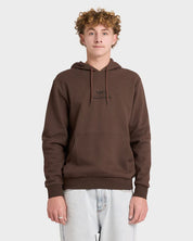 RVCA VENOM BITE MENS PULLOVER HOODIE MOCHA SURF SKATE SWEATSHIRT