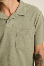 RHYTHM VINTAGE TERRY POLO SAGE