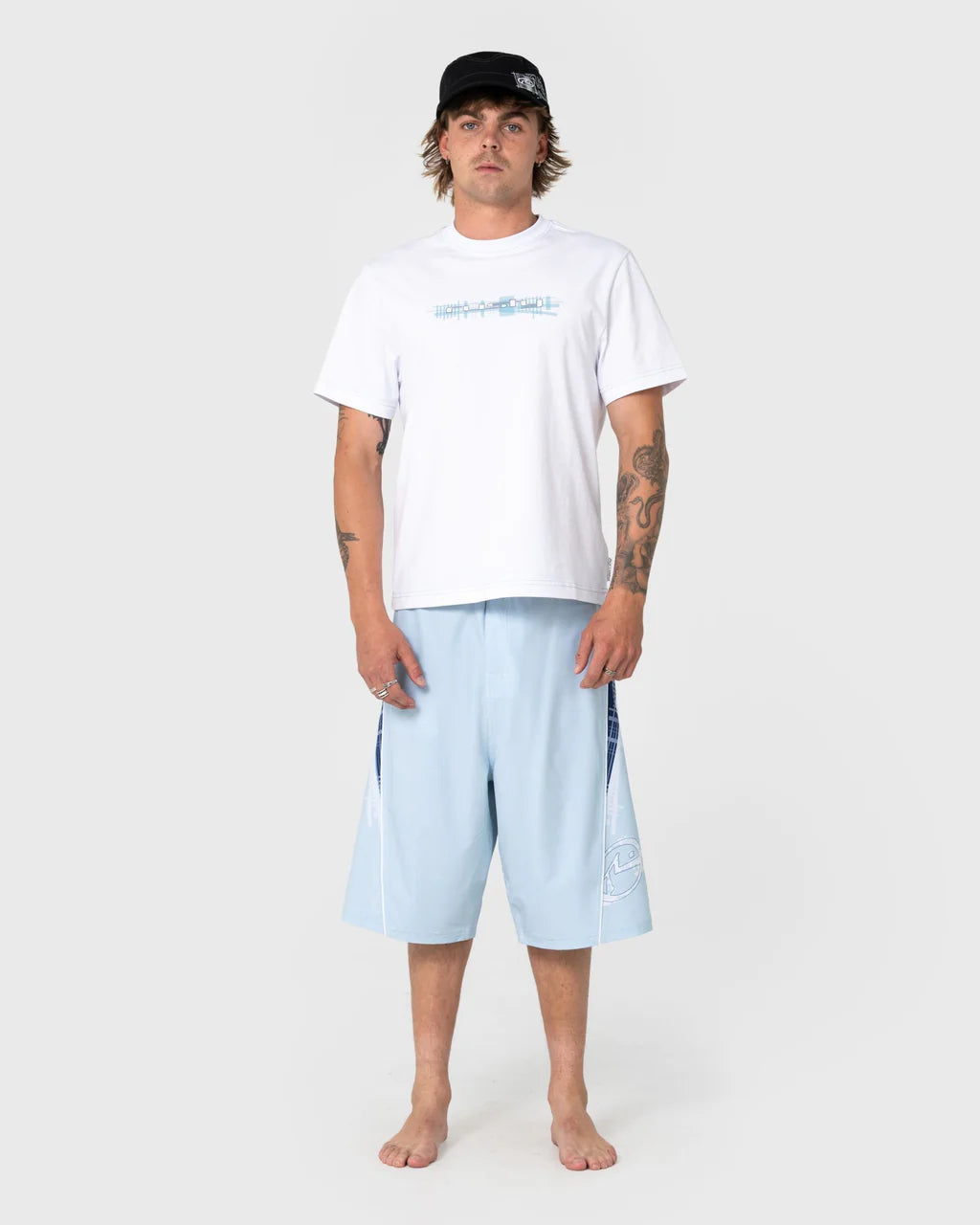RUSTY VIPER 24 BOARDSHORT SKY BLUE