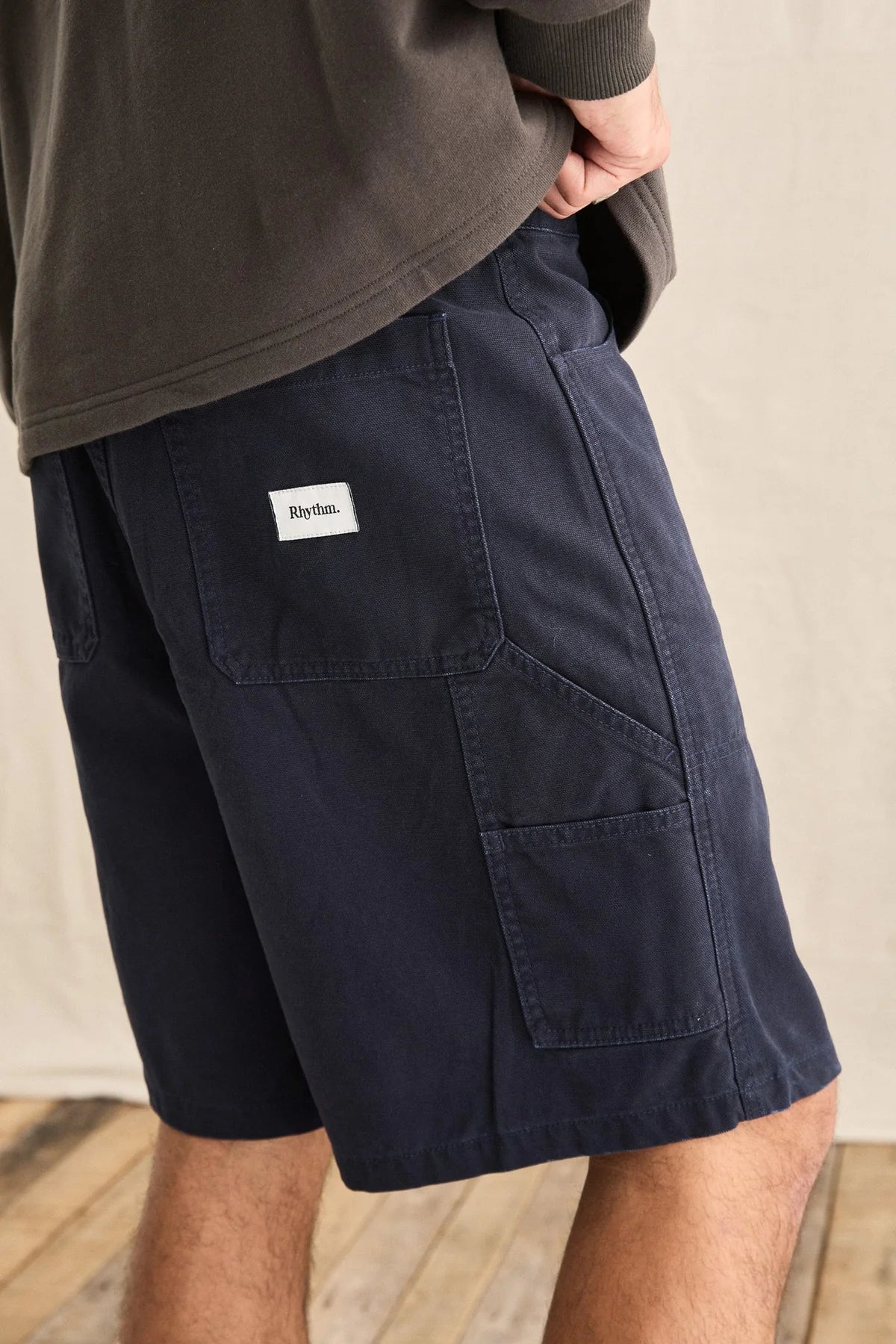 RHYTHM WASHED CANVAS SHORT MIDNIGHT