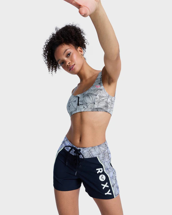 ROXY WOMENS PRO SURF BOARDSHORTS PERFORMANCE SWIM SHORT ANTHRACITE