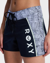 ROXY WOMENS PRO SURF BOARDSHORTS PERFORMANCE SWIM SHORT ANTHRACITE