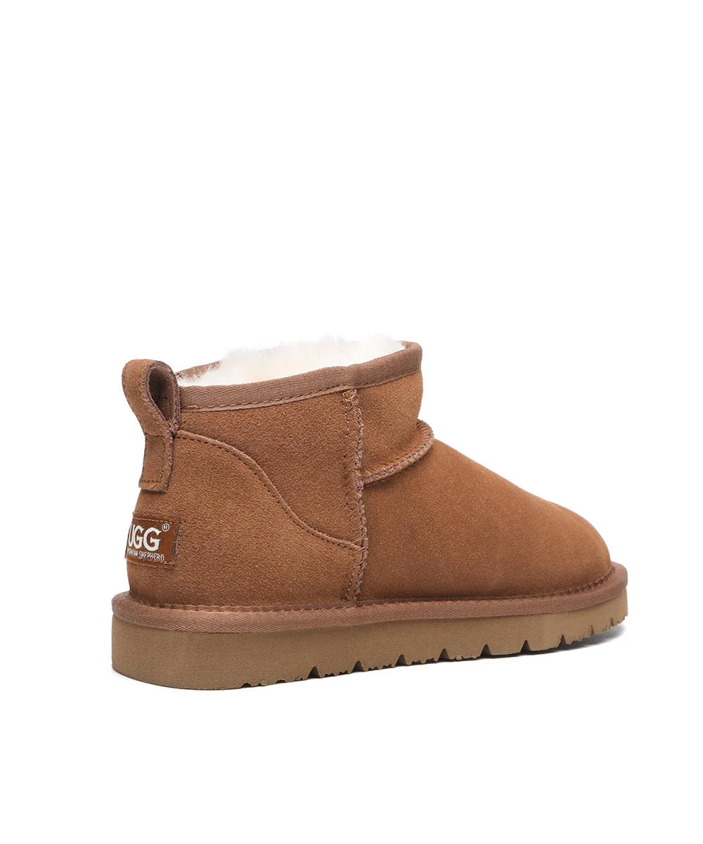 UGG BOOTS ULTRA MINI CLASSIC UGGS WOMENS CHESTNUT AUSTRALIAN SHEEPSKIN