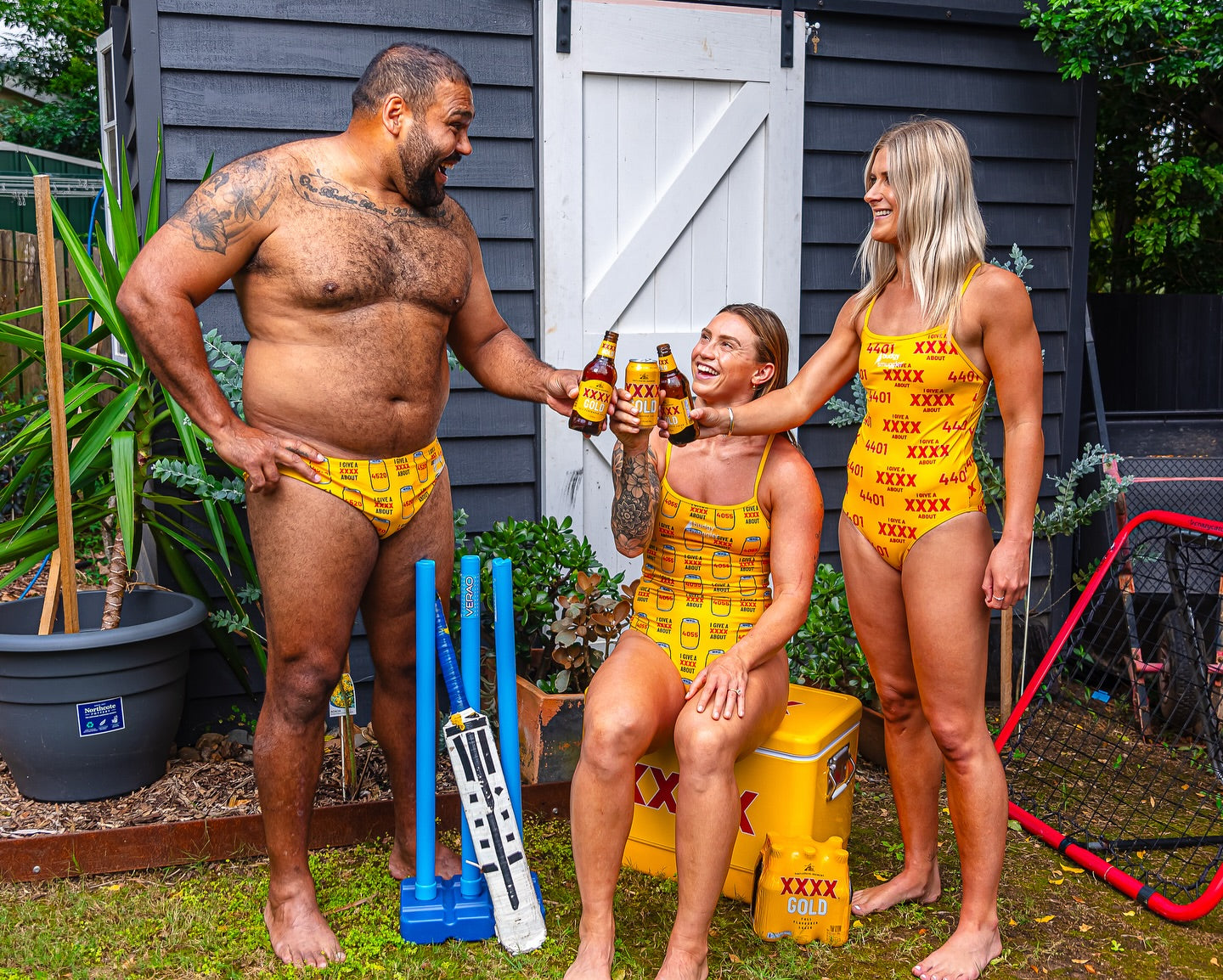 BUDGY SMUGGLERS XXXX LOGO CUSTOM MEN’S SWIM BRIEF – YEPPOON 4703 EDITION