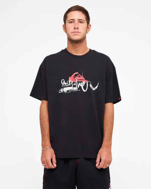 QUIKSILVER YG DRIFTER T SHIRT BLACK