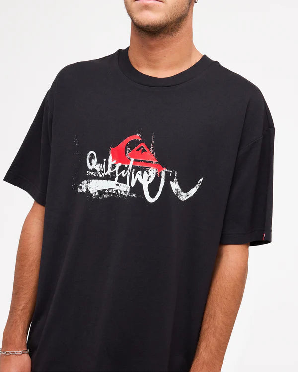 QUIKSILVER YG DRIFTER T SHIRT BLACK