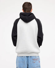 QUIKSILVER YG OPERATOR ZIP UP HOODIE LIGHT GREY HEATHER